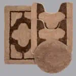 طقم دعاسات حمام 4 قطع كابتشينو
