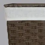 سلة غسيل بلاستيك مستطيلة لون كابتشينو