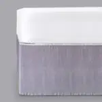 كشكش سرير ساتان مزدوج رصاصي
