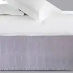 كشكش سرير ساتان مزدوج رصاصي