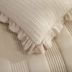 طقم مفرش سادة بيج مزدوج