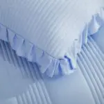 لحاف سرير سادة أزرق سماوي