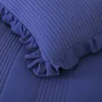 مفرش مضغوط سادة أزرق غامق