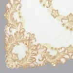 مفرش طاولة ٦ قطع لون جملي