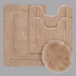 طقم دعاسات حمام 4 قطع كابتشينو