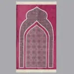 سجادة صلاة شنيل بينك غامق