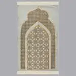 سجادة صلاة شنيل رصاصي