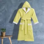 روب حمام أطفال قطن لارج اصفر