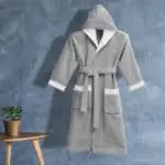 روب حمام أطفال قطن اكس لارج رصاصي