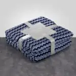 بطانية بوليستر مزدوج ازرق