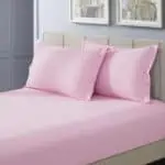شرشف مطاط فندقي لون بينك