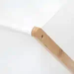 سلة غسيل بامبو لون أبيض