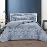 طقم لحاف قطن ملبورن لون رصاصي