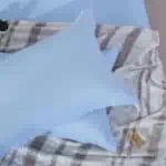 بيت مخدة فندقي٢ قطعة لون أزرق