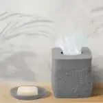 طقم اكسسوار حمام بولي ٦ قطع رصاصي