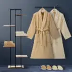 طقم روب حمام قطن تركي ١٠ قطع كابتشينو
