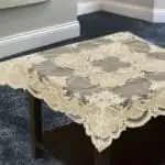 مفرش طاولة ٦ قطع بيج