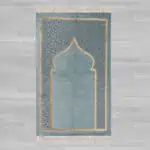 سجادة صلاة شنيل اخضر