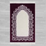 سجادة صلاة شنيل بنفسجي