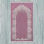 سجادة صلاة شنيل بينك