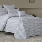 لحاف صيفي ملبورن قطن رصاصي