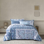 طقم لحاف سرير ملبورن أزرق