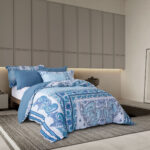 طقم لحاف سرير ملبورن أزرق