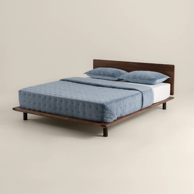 طقم لحاف شتوي مضغوط أزرق