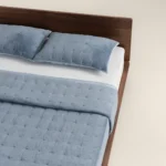 طقم لحاف شتوي مضغوط أزرق