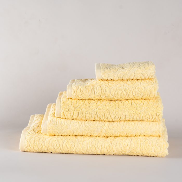 منشفة قطن أصفر متعددة المقاسات