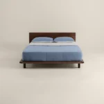 لحاف مضغوط سادة قطن لون أزرق