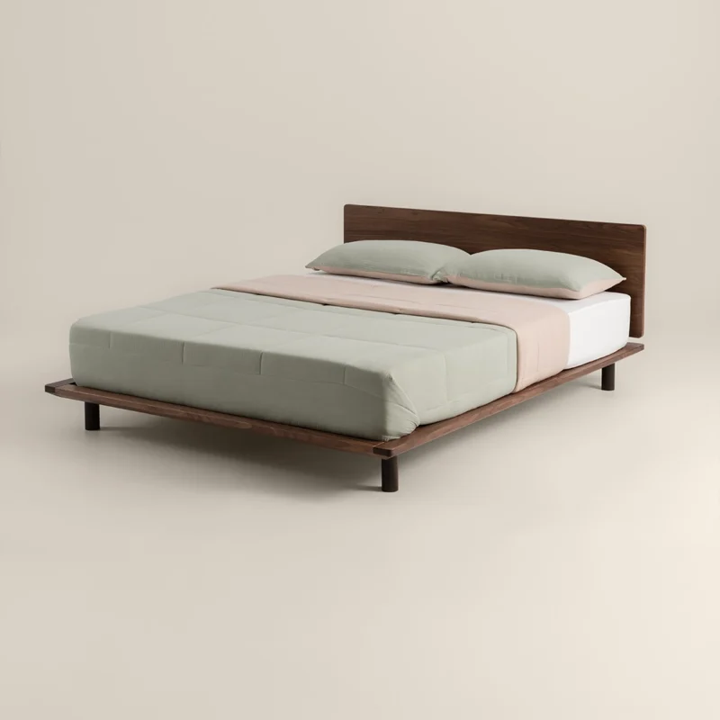 لحاف مضغوط سادة قطن لون أخضر