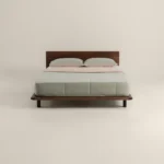 لحاف مضغوط سادة قطن لون أخضر