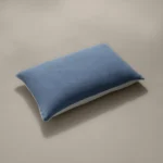 بيت مخدة قطن لون أزرق
