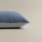 بيت مخدة قطن لون أزرق