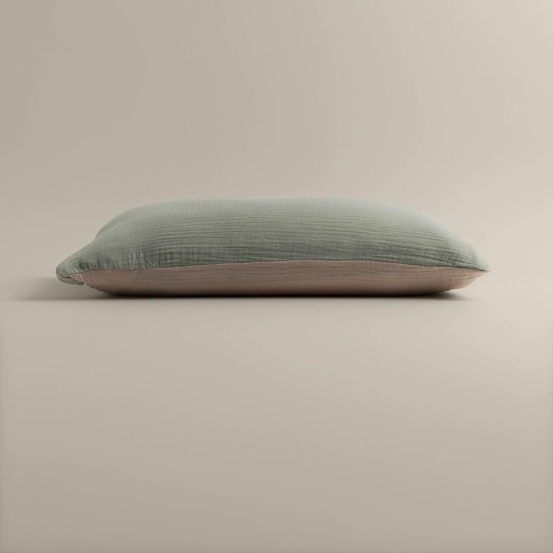 بيت مخدة قطن لون أخضر بيت مخدة قطن لون أخضر