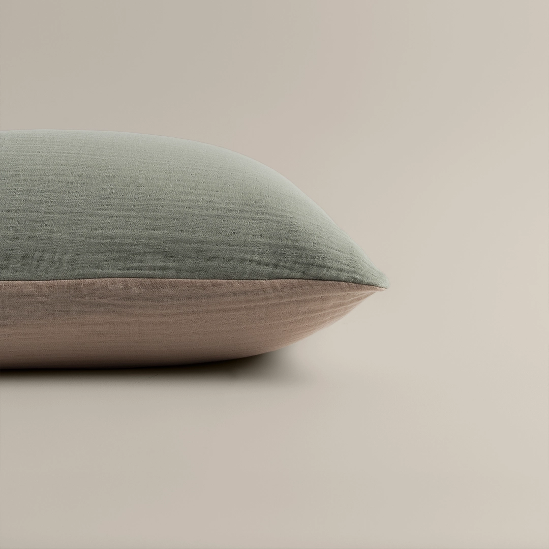 بيت مخدة قطن لون أخضر بيت مخدة قطن لون أخضر