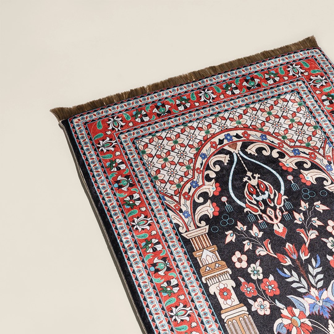 سجادة صلاة بحشوة ميموري فوم لون أزرق غامق سجادة صلاة بحشوة ميموري فوم لون أزرق غامق