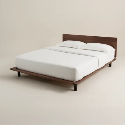 بيت لحاف ساده قطن لون أوف وايت