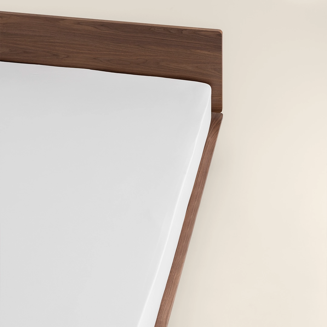 شرشف مطاط فندقي قطن لون أبيض شرشف مطاط فندقي قطن لون أبيض