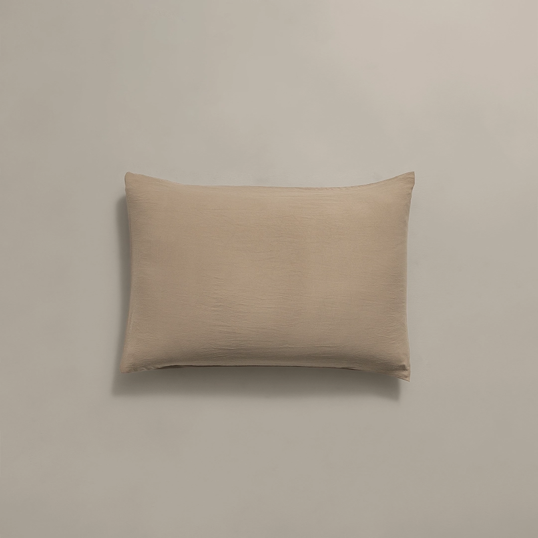 بيت مخدة ميكرو ٢ قطعة لون بني بيت مخدة ميكرو ٢ قطعة لون بني