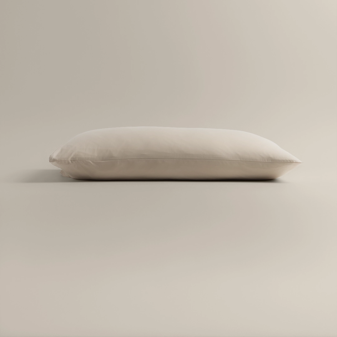 بيت مخدة قطن ٢ قطعة لون بيج غامق بيت مخدة قطن ٢ قطعة لون بيج غامق