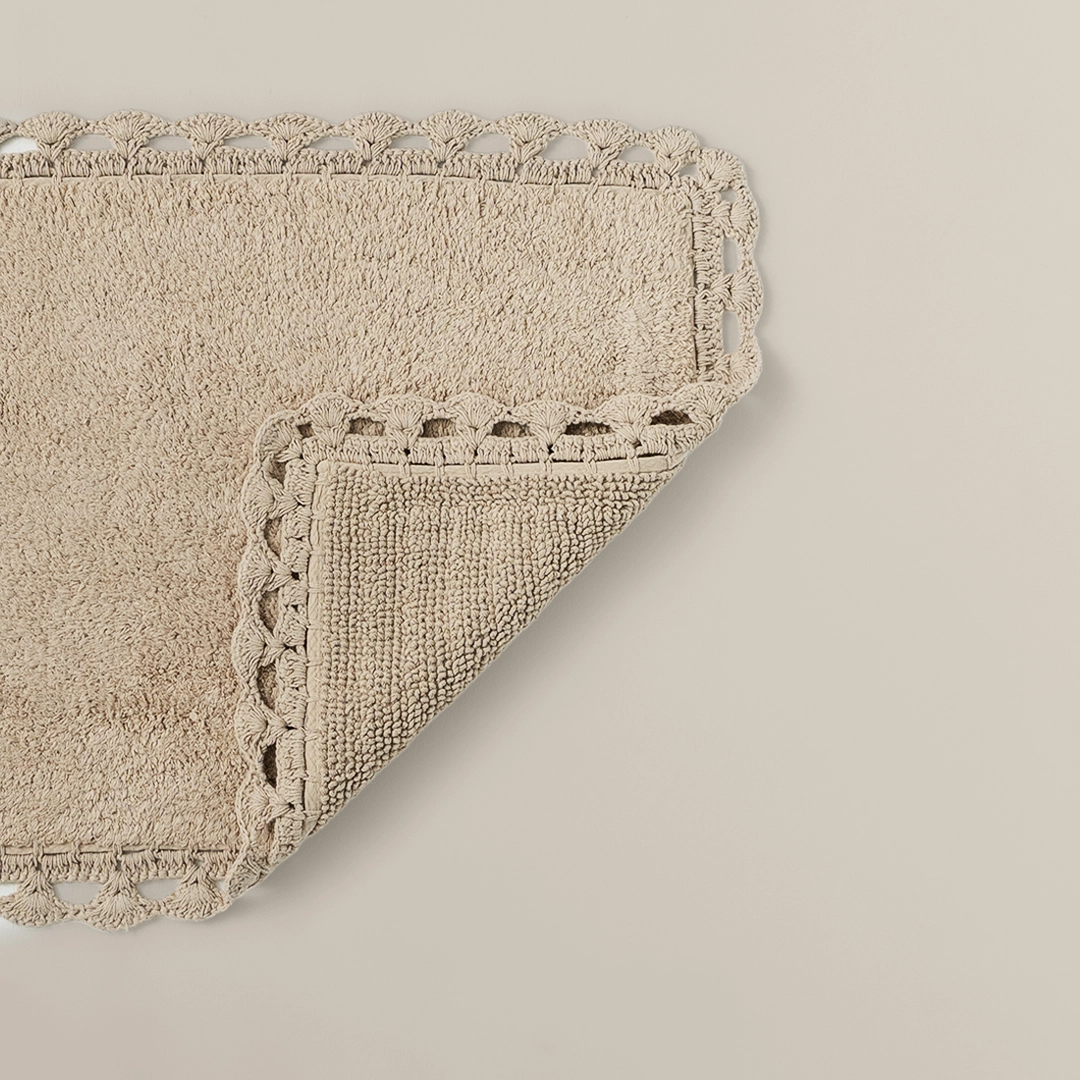 دعاسة حمام بعدة مقاسات باللون البيج الغامق دعاسة حمام بعدة مقاسات باللون البيج الغامق