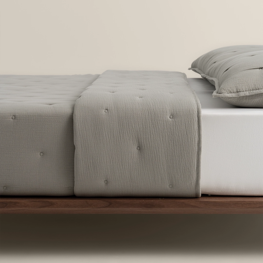 لحاف مضغوط سادة قطن أخضر لحاف مضغوط سادة قطن أخضر