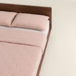 لحاف مضغوط سادة قطن بينك