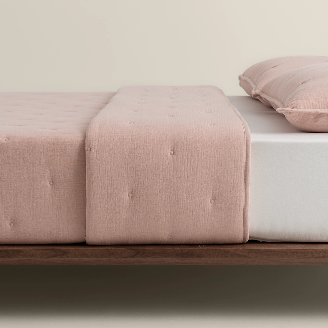 لحاف مضغوط سادة قطن بينك لحاف مضغوط سادة قطن بينك