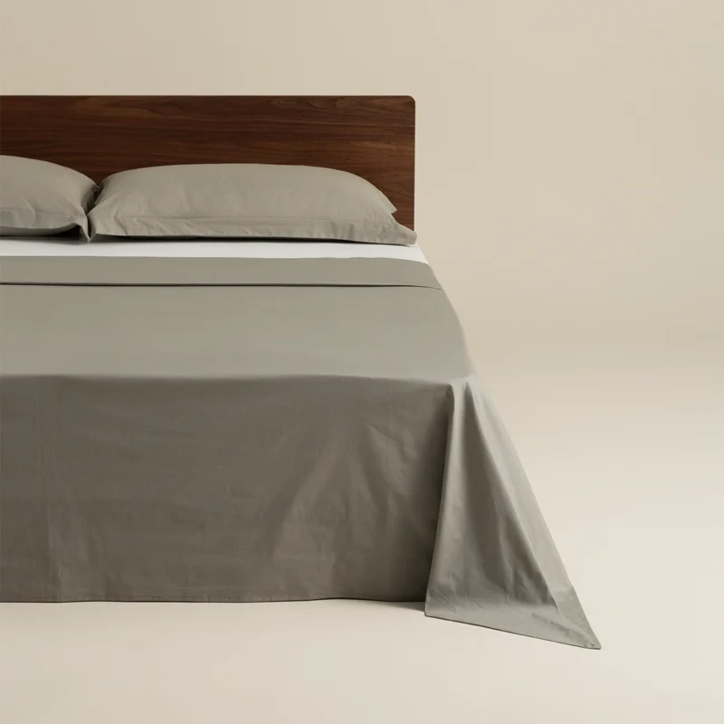 شرشف سرير قطن لون أخضر