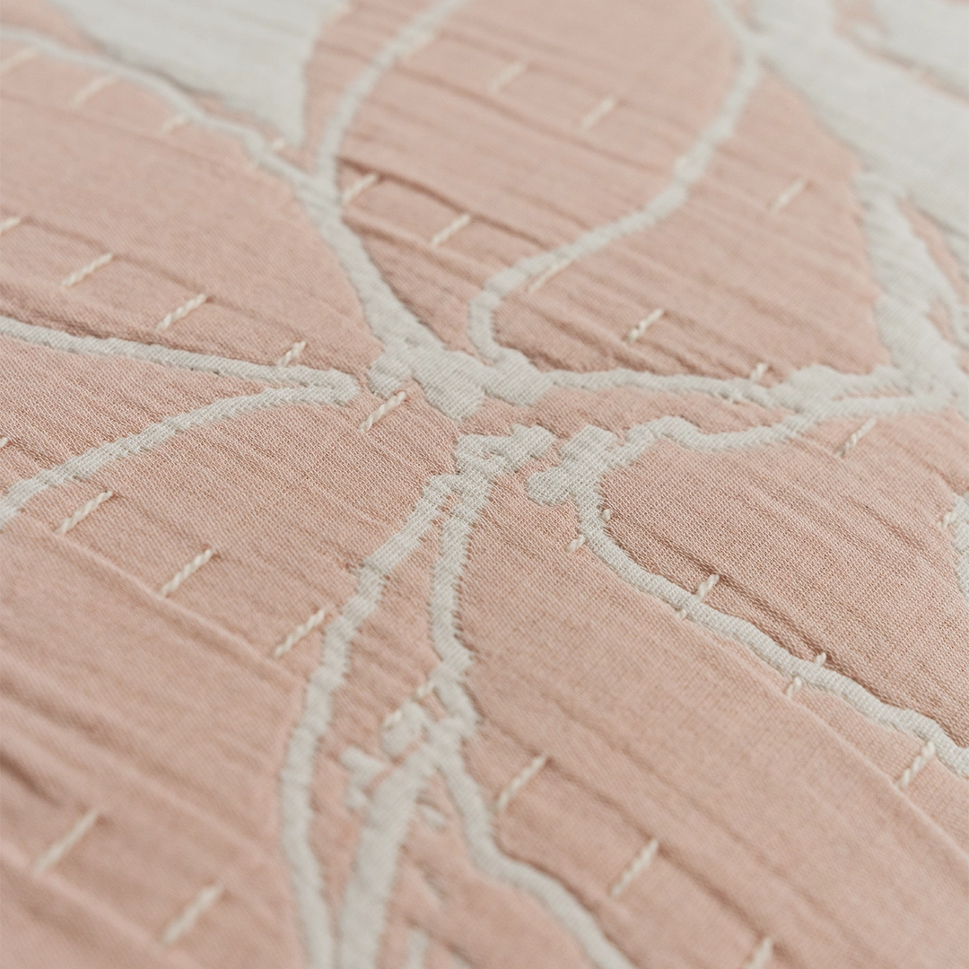 بيت مخدة ٢ قطعة جاكار قطن بينك بيت مخدة ٢ قطعة جاكار قطن بينك