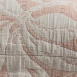 بيت مخدة ٢ قطعة جاكار قطن بينك