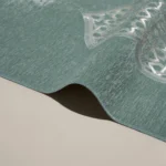 سجادة صلاة شنيل باللون الأخضر